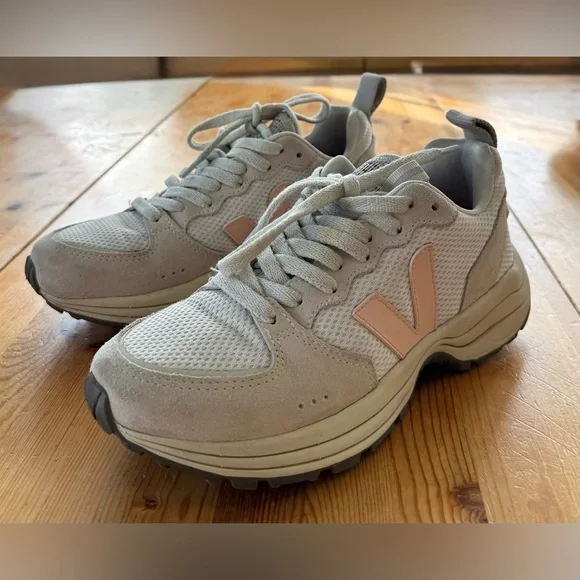 Veja Venturi Sneakers EU 37 Natural And Peach Pink - Picture 7 of 9